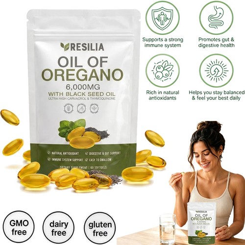 Resilia oil oregano 6000mg - oil,